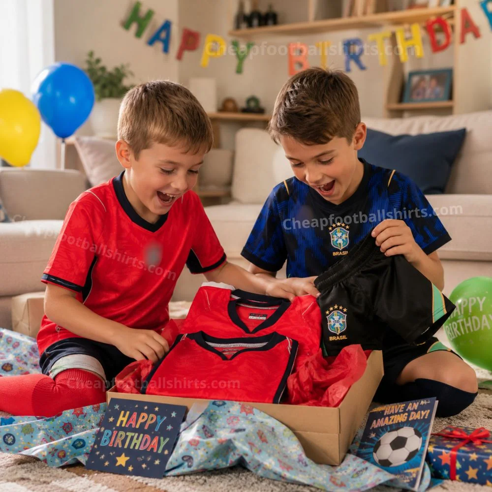 England and Brazil World Cup 2026 Gift Pack - Away Kids Cheap Football Kits (With Socks)
