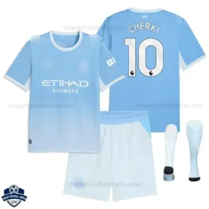 Manchester City Home Kids Cheap Football Kit 2026/27 - CHERKI 10 - overview