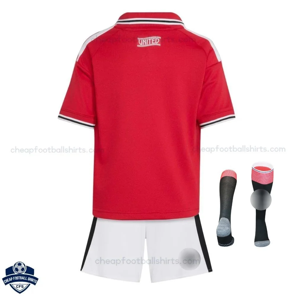 Manchester United Home Kids Cheap Football Kit 2026/27 - Back view