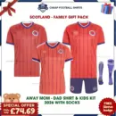Scotland World Cup 2026 Gift Pack – Away Dad and Mom Shirts and Kit