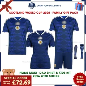 Scotland World Cup 2026 Gift Pack – Family Shirts and Kit