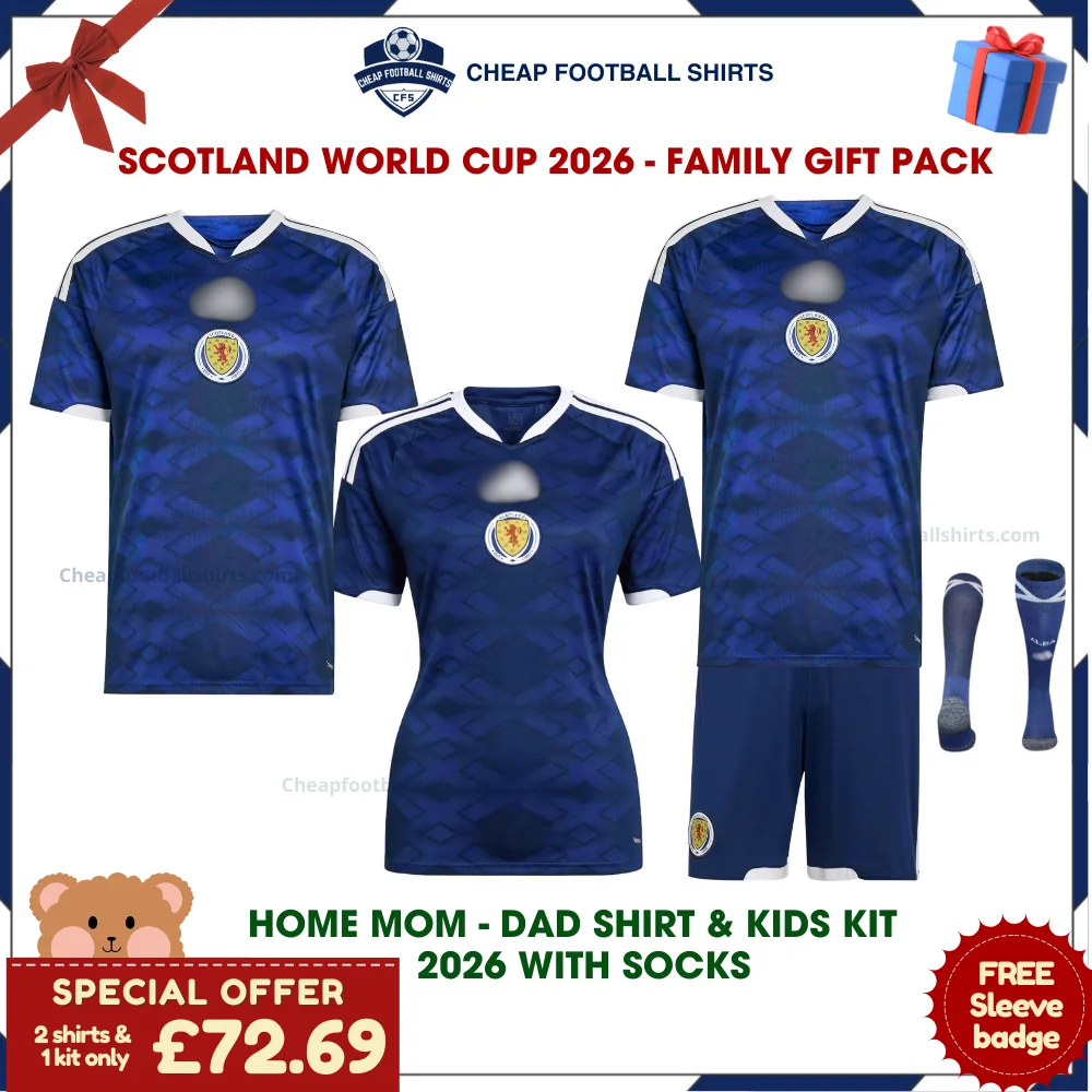 Scotland World Cup 2026 Gift Pack – Family Shirts and Kit