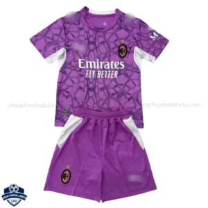 AC Milan Goalkeeper Kids Football Kit 2026/27 - Front View