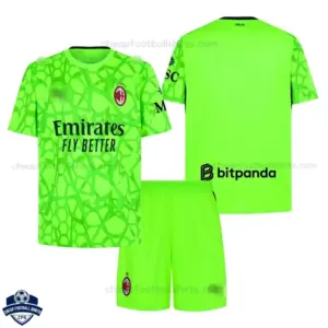AC Milan Green Goalkeeper Kids Football Kit 2026/27 - Overview