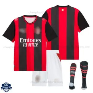 AC Milan Home Kids Cheap Football Kit 2026/27 - Overview