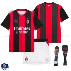 AC Milan Home Kids Cheap Football Kit 2026/27 - overview
