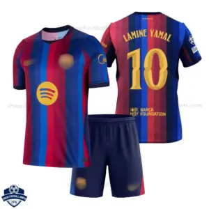 Barcelona Home Kids Cheap Football Kit 2026/27 - LAMINE YAMAL 10 Overview