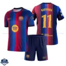 Barcelona Home Kids Cheap Football Kit 2026/27 - RAPHINHA 11 - Overview