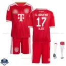 Bayern Munich Home Kids Cheap Football Kit 2026/27 - OLISE 17 - overview