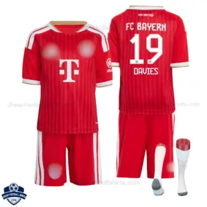 Bayern Munich Home Kids Cheap Football Kit 2026/27 - DAVIES 19 - Overview