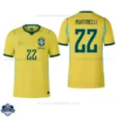 Brazil World Cup 2026 Home Men Cheap Football Shirt - MARTINELLI 22- overview
