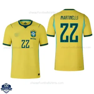 Brazil World Cup 2026 Home Men Cheap Football Shirt - MARTINELLI 22- overview