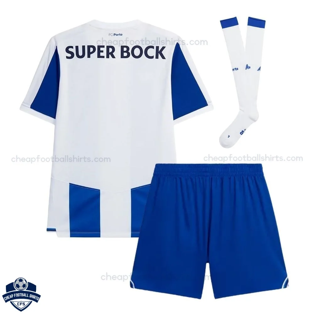 FC Porto Home Kids Cheap Football Kit 2026/27 - Back View