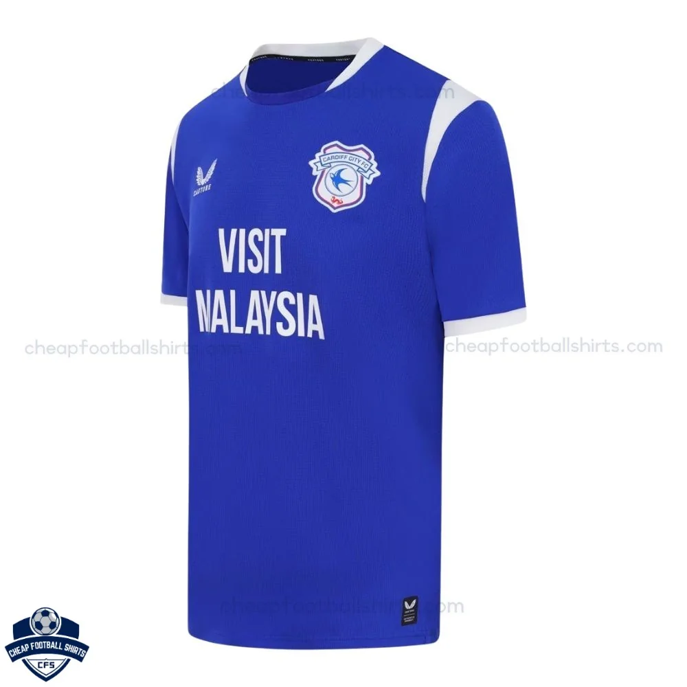 Cardiff City Home Men Cheap Football Shirt 2026/27 - Close-up