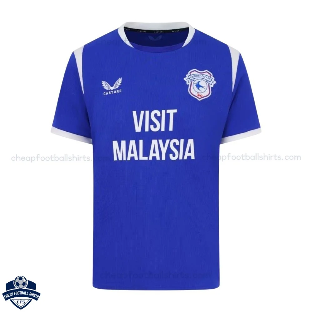 Cardiff City Home Men Cheap Football Shirt 2026/27 - Front View
