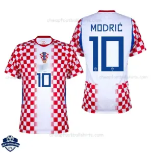 Croatia World Cup 2026 Home Men Cheap Football Shirt - MODRIĆ 10 - overview