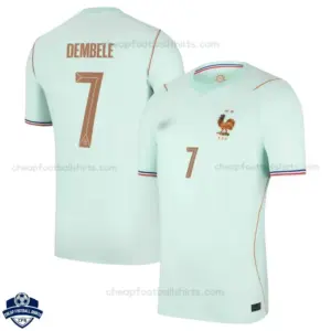 France World Cup 2026 Away Men Cheap Football Shirt - DEMBELE 7 - overview