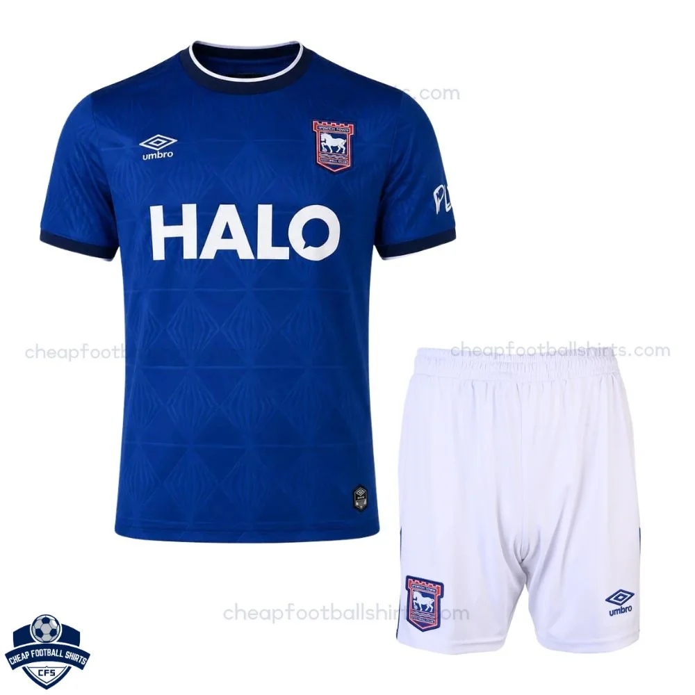 Ipswich Town Home Kids Cheap Football Kit 2026/27 - Front View