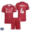 Liverpool Home Kids Cheap Football Kit 2026/27 - VIRGIL 4 - overview