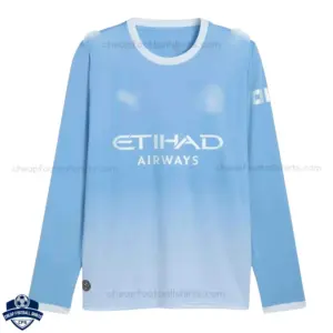 Manchester City Home Men Cheap Football Shirt 2026/27 Long Sleeve - Front View