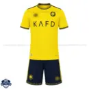 Al Nassr Home Kids Cheap Football Kit 2026/27 - Front View