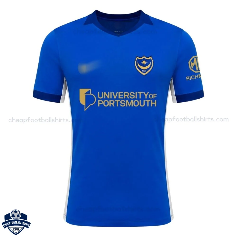 Portsmouth Home Men Cheap Football Shirt 2026/27 - Front View
