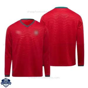 Portugal World Cup 2026 Home Men Cheap Football Shirt Long Sleeve - Overview