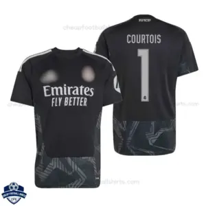 Real Madrid Black Goalkeeper Men Cheap Football Shirt 2026/27 - COURTOIS 1 - Overview