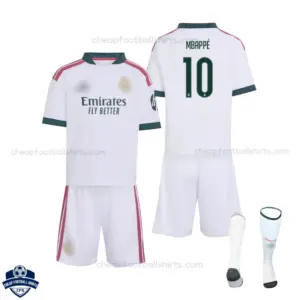 Real Madrid Home Kids Cheap Football Kit 2026/27 - MBAPPÉ 10 - Overview