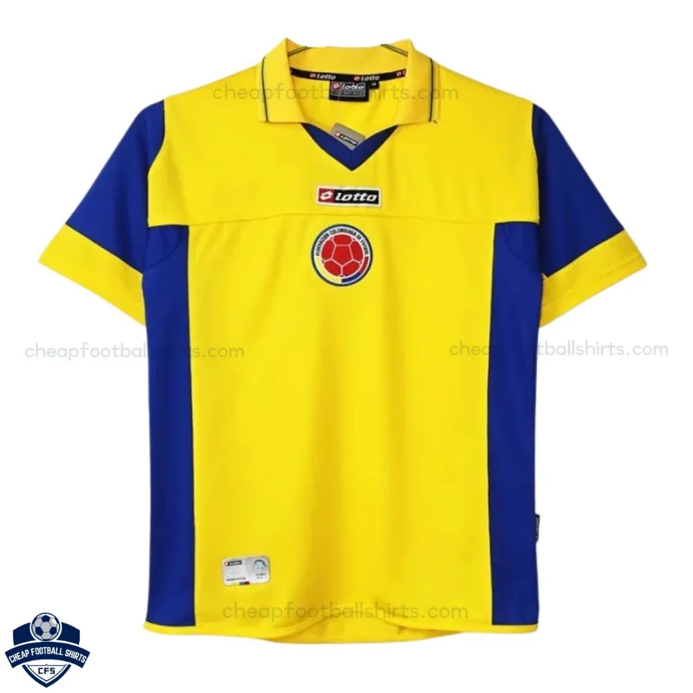 Retro Colombia Home Men Cheap Football Shirt 2003- Front View