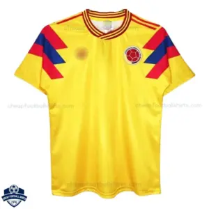 Retro Colombia Home Men Cheap Football Shirt 1990- Front View