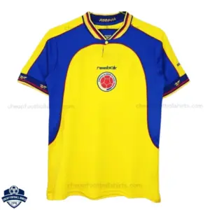 Retro Colombia Home Men Cheap Football Shirt 2001- Front View