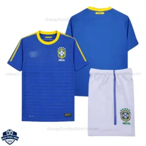 Retro Brazil Away Kids Cheap Football Kit 2010 - Overview