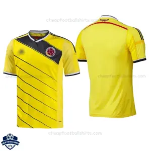 Retro Colombia Home Men Cheap Football Shirt 2014 - overview
