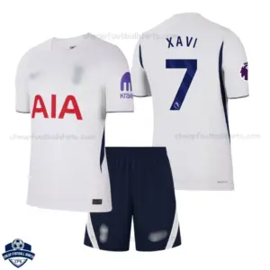 Tottenham Hotspur Home Kids Cheap Football Kit 2026/27 - XAVI 7 - Overview