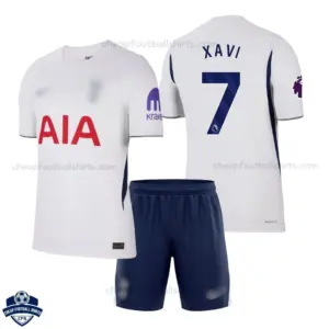 Tottenham Hotspur Home Kids Cheap Football Kit 2026/27 - XAVI 7 - Overview