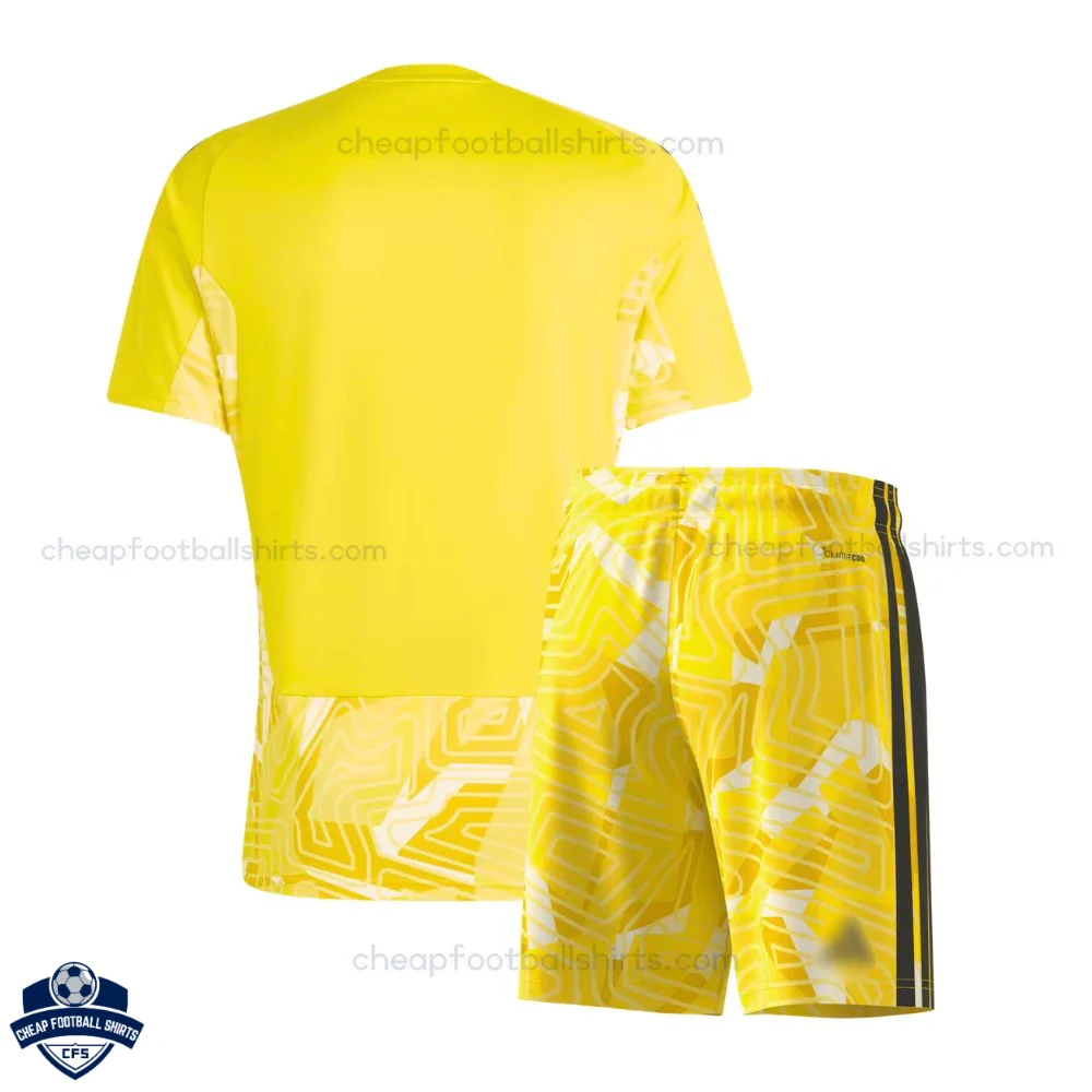 Aston Villa Yellow Goalkeeper Kids Cheap Football Kit 2026/27 - back view