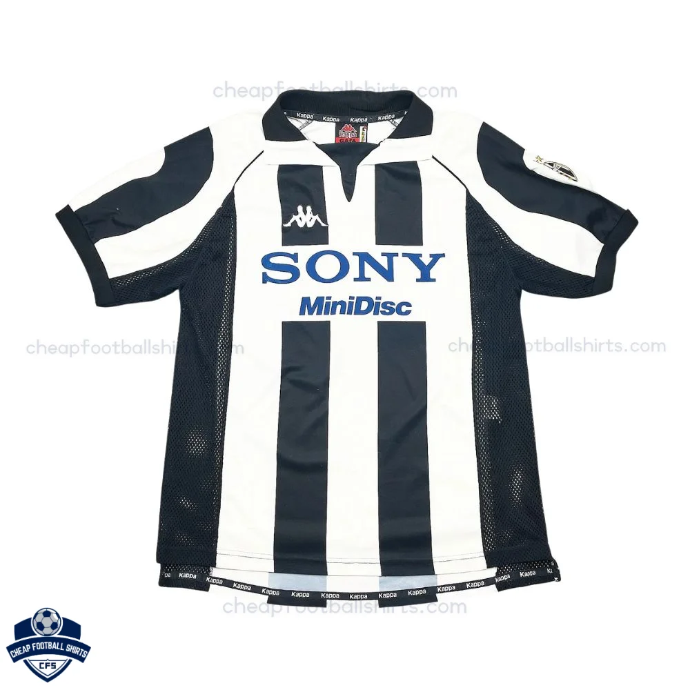 Retro Juventus Home Men Cheap Football Shirt 1997/98 - ZIDANE 21 - Front view