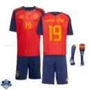 Spain World Cup Home Kids Football Kit 2026 LAMINE YAMAL 19 with socks