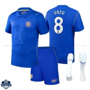 Chelsea Home Kids Cheap Football Kit 2026/27 - ENZO 8 - overview