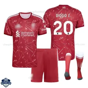 Liverpool Home Kids Cheap Football Kit 2026/27 - DIOGO J. 20 - overview