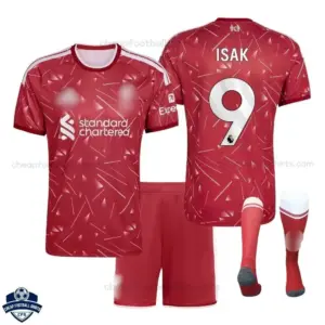Liverpool Home Kids Cheap Football Kit 2026/27 - ISAK 9 - overview