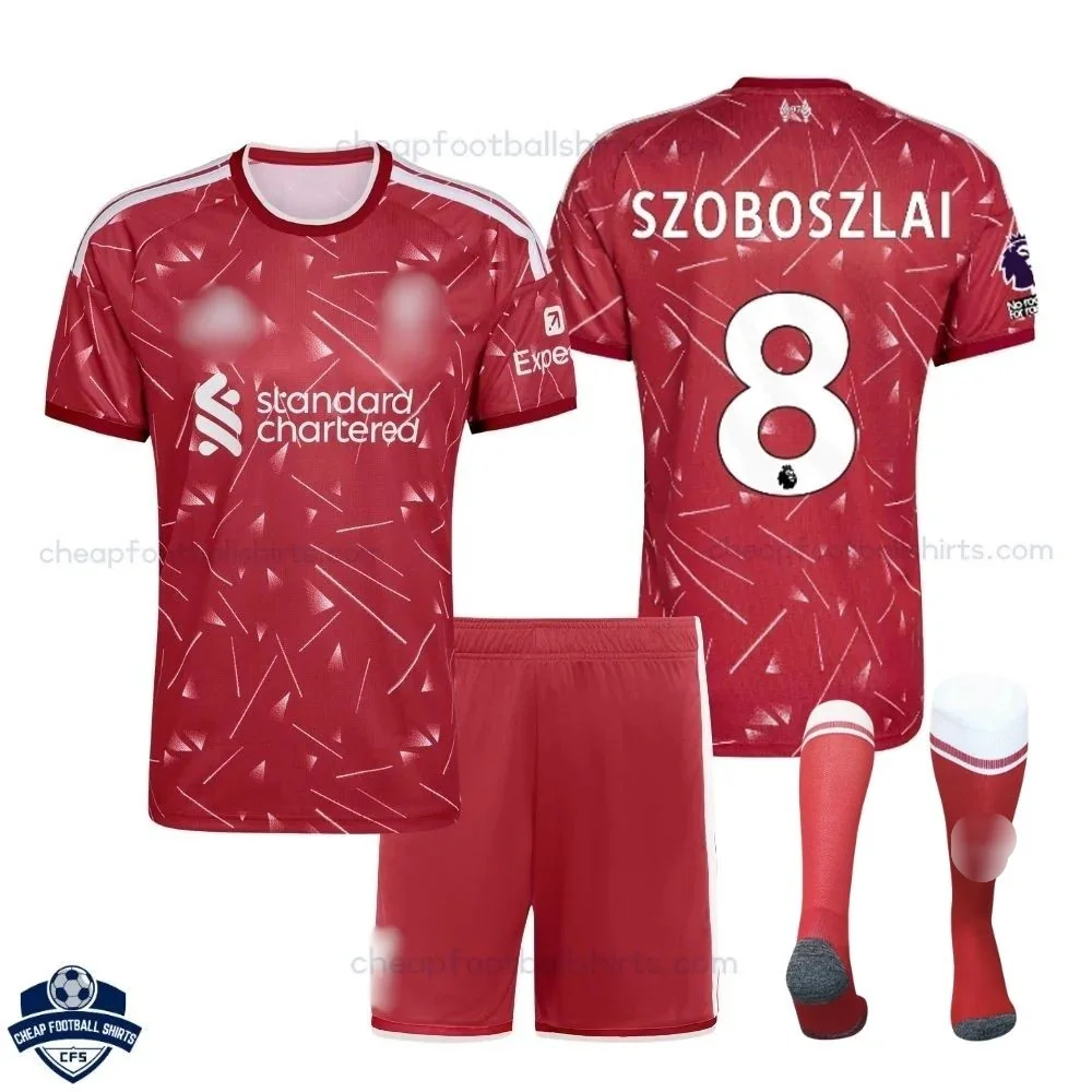 Liverpool Home Kids Cheap Football Kit 2026/27 - SZOBOSZLAI 8 - Overview
