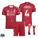 Liverpool Home Kids Cheap Football Kit 2026/27 - VIRGIL 4 - overview