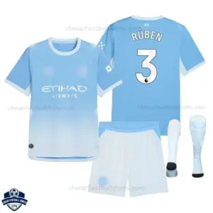 Manchester City Home Kids Cheap Football Kit 2026/27 - RÚBEN 3 - Overview