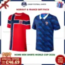 Norway and France World Cup 2026 Gift Pack – Home Men Cheap Football Shirts - overview