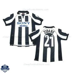 Retro Juventus Home Men Cheap Football Shirt 1997/98 - ZIDANE 21