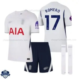 Tottenham Hotspur Home Kids Cheap Football Kit 2026/27 - ROMERO 17 - Overview