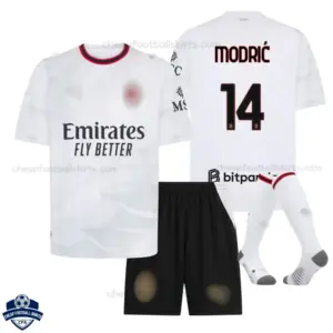 AC Milan Away Kids Cheap Football Kit 2026/27 - MODRIĆ 14 - Overview