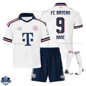 Bayern Munich Away Kids Cheap Football Kit 2026/27 - KANE 9 - Overview